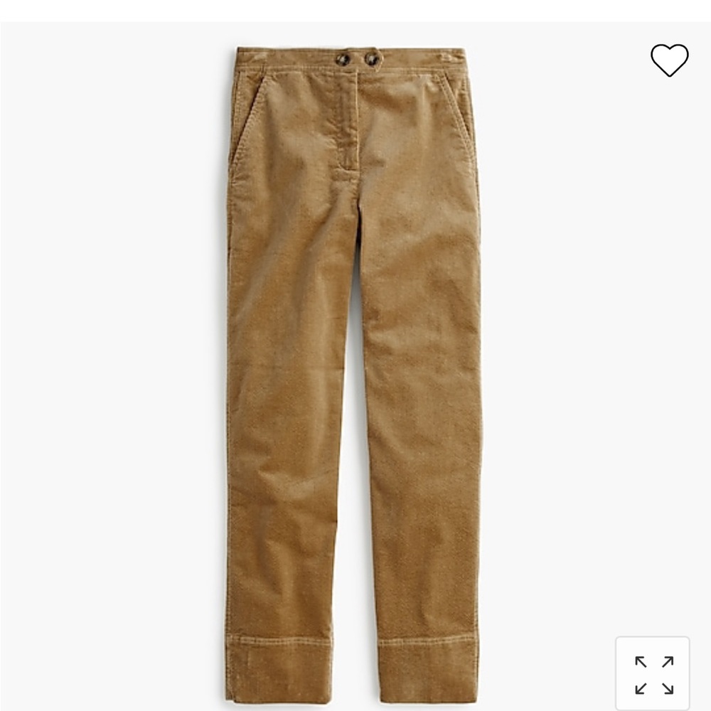 J Crew Stove Pipe Corduroy Pant AB653